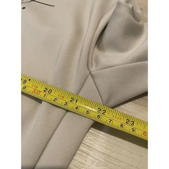 Nike Women's Tan Just Do It Pullover Sweatshirt With Kangaroo Pockets Medium - Picture 10 of 11